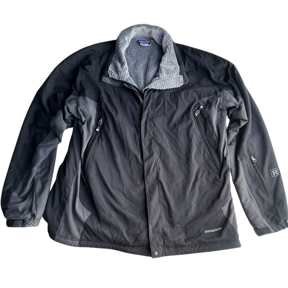 Vintage Patagonia White Smoke Jacket Men’s XL Gray Regulator Full Zip